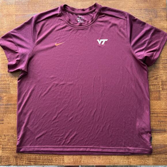 Nike Other - Virginia Tech Nike dry fit T-shirt men’s size 3 XL